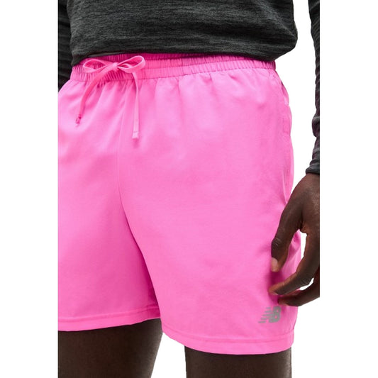 Pantaloncini Uomo New Balance - Sport Essentials Short 5 - Rosa