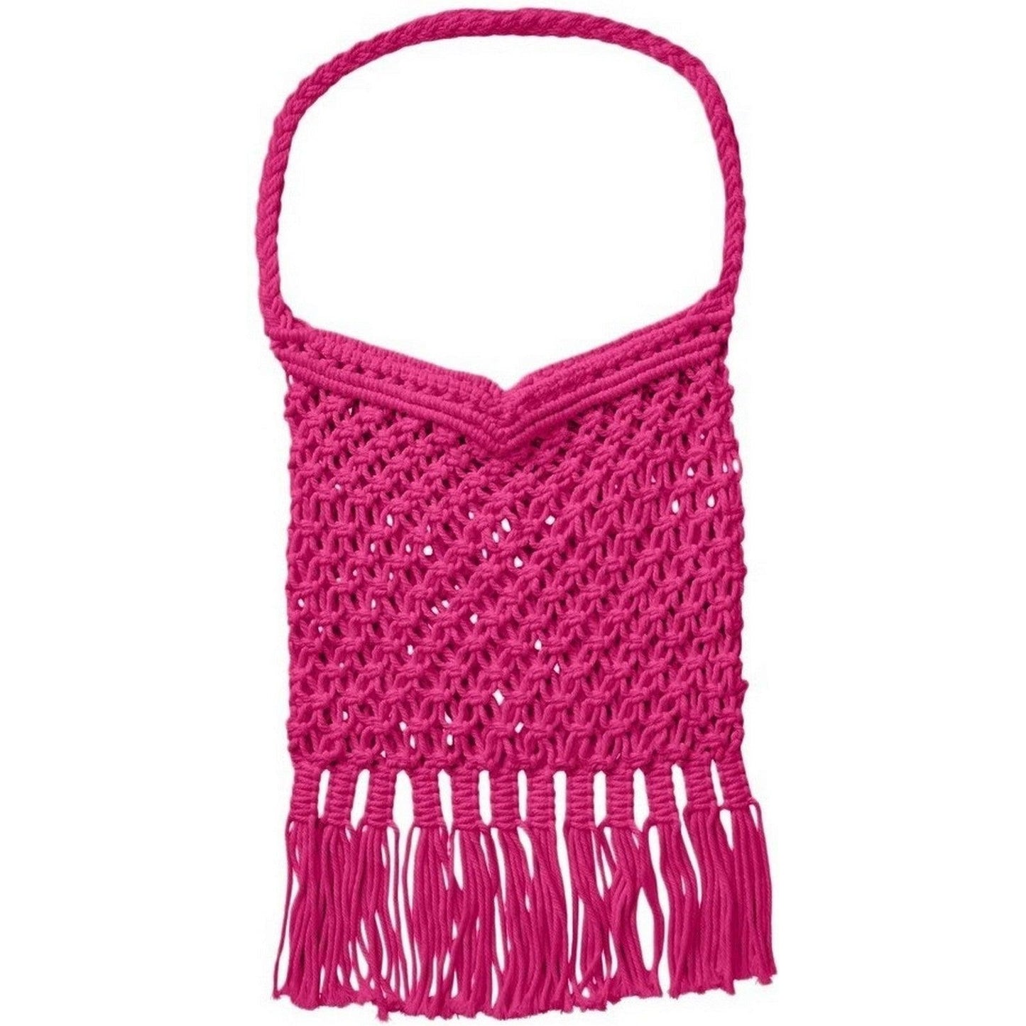 Borse a mano Donna Pieces - Pckiwi Crochet Bag Sww - Fucsia