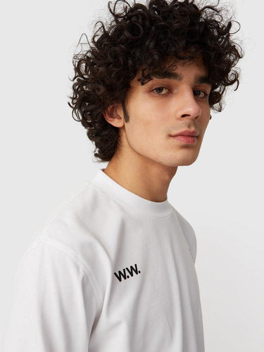 Chemises à manches longues pour hommes Wood Wood - Manches longues Anakin - Blanc