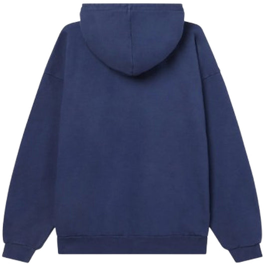 Felpe con cappuccio Uomo Obey - Lowercase Pigment Hood Fleece - Blu
