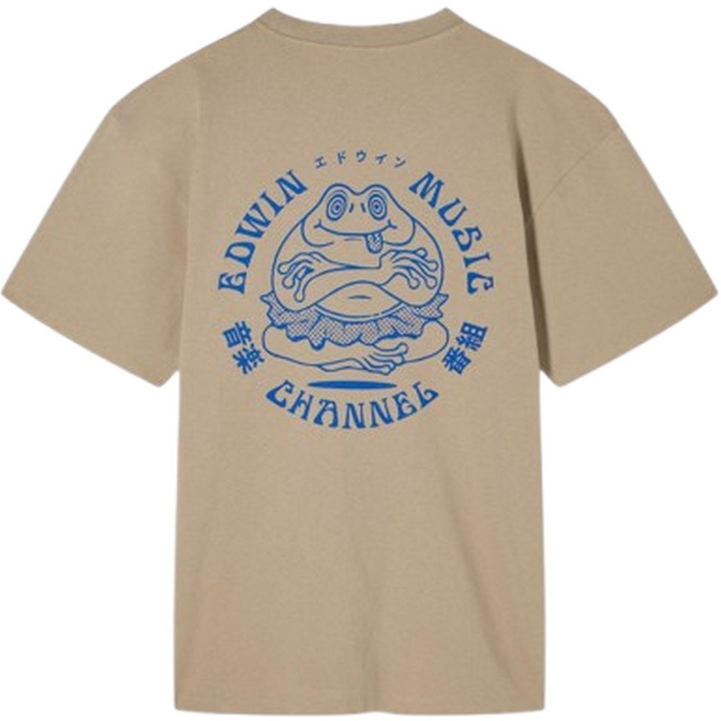 T-shirt Uomo Edwin - Edwin Music Channel Ts - Beige