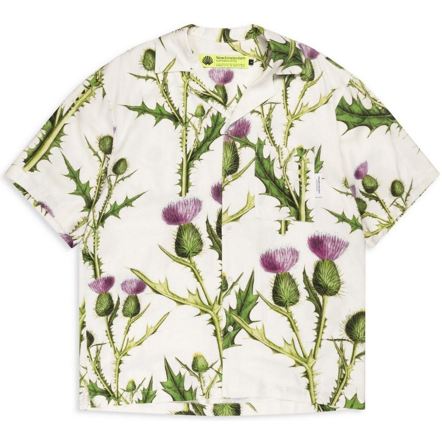 Camicie casual Uomo New Amsterdam Surf Association - Layday Shirt Thistle - Bianco