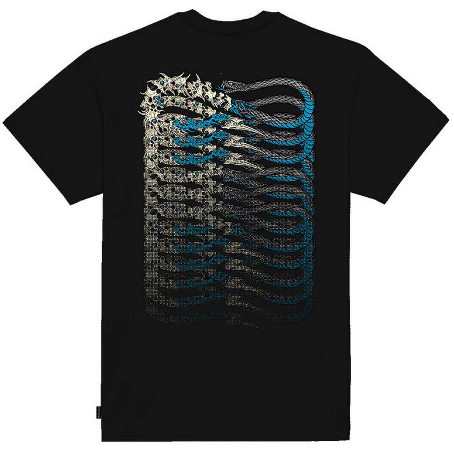 T-shirt Uomo Propaganda - T-Shirt Ribs Skullsnake - Nero