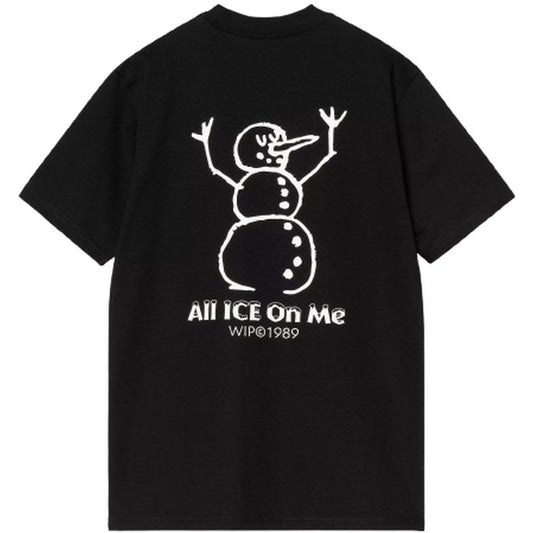 T-shirt męski Carhartt Wip – S/S Ice T-Shirt – Czarny
