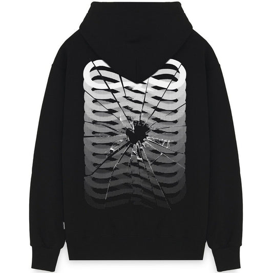 Propaganda Sweats à capuche pour hommes - Sweat-shirt Ribs Glass - Noir