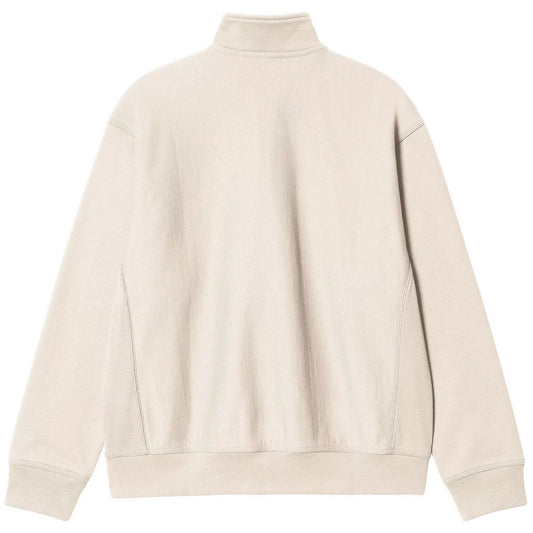 Carhartt Wip Sweats à capuche pour hommes - Sweat à demi-zip American Script - Beige