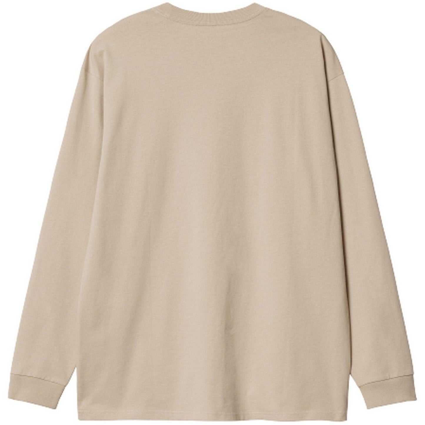 T-shirt Uomo Carhartt Wip - L/S Script Embroidery T-Shirt - Beige