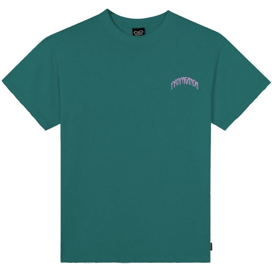 Propaganda Herren T-Shirt – M/M Triangle Panther T-Shirt – Petrol