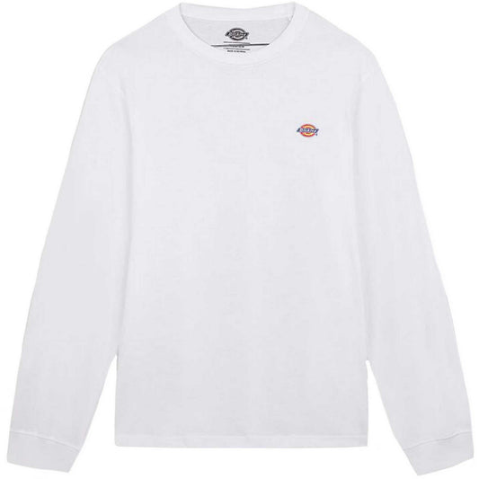 Męskie koszule z długim rękawem Dickies – koszulka Ls Mapleton – biała