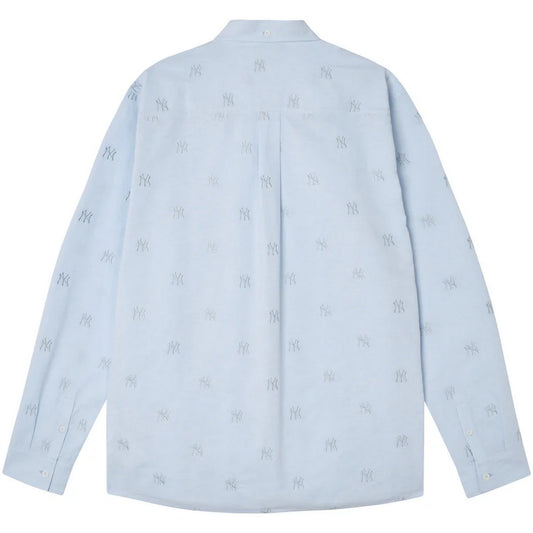 New Era Unisex casual shirts - Mlb Monogram Overshirt Neyyan - Light blue