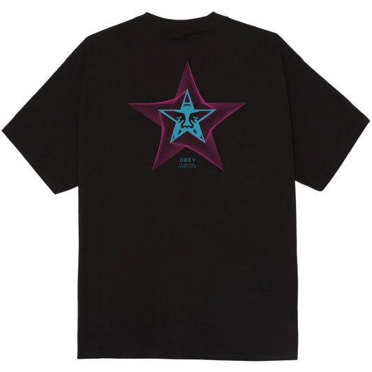 T-shirt Uomo Obey - Obey Cosmic Noise Tee - Nero
