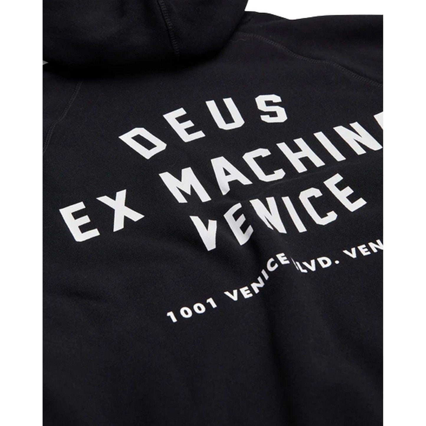Felpe con cappuccio Uomo Deus Ex Machina - Venice Address Hoodie - Nero