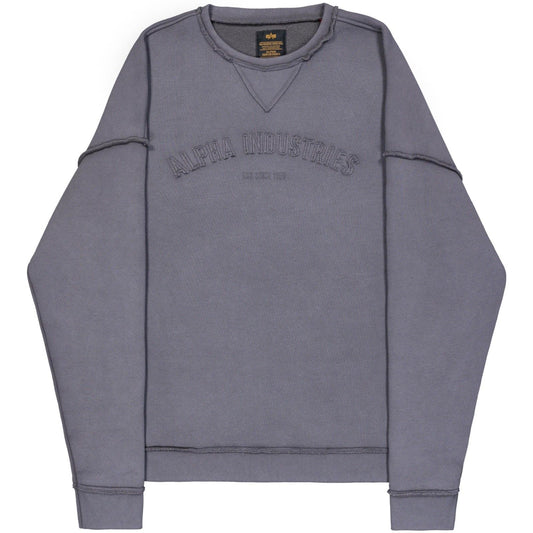 Męskie bluzy z kapturem Alpha Industries – Open Edge Crewneck – Szare