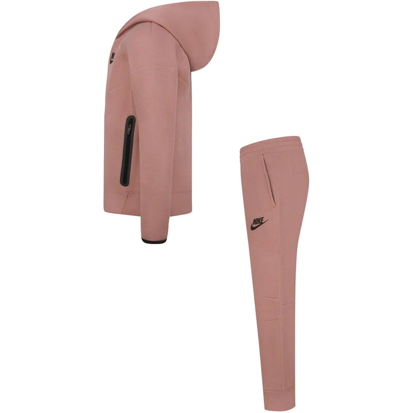 Felpe con cappuccio Bambino Nike - Tech Fleece Hooded Full Zip Up - Rosa