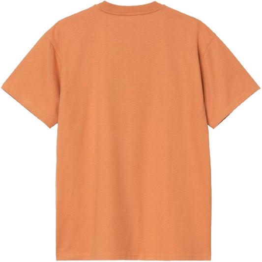 T-shirt Homme Carhartt Wip - S/S American Script - Orange