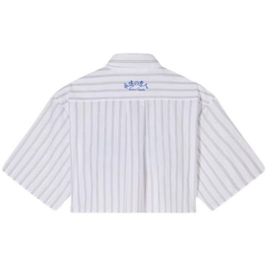 Edwin Vestes pour femmes - W Alix Shirt Ss - Gris