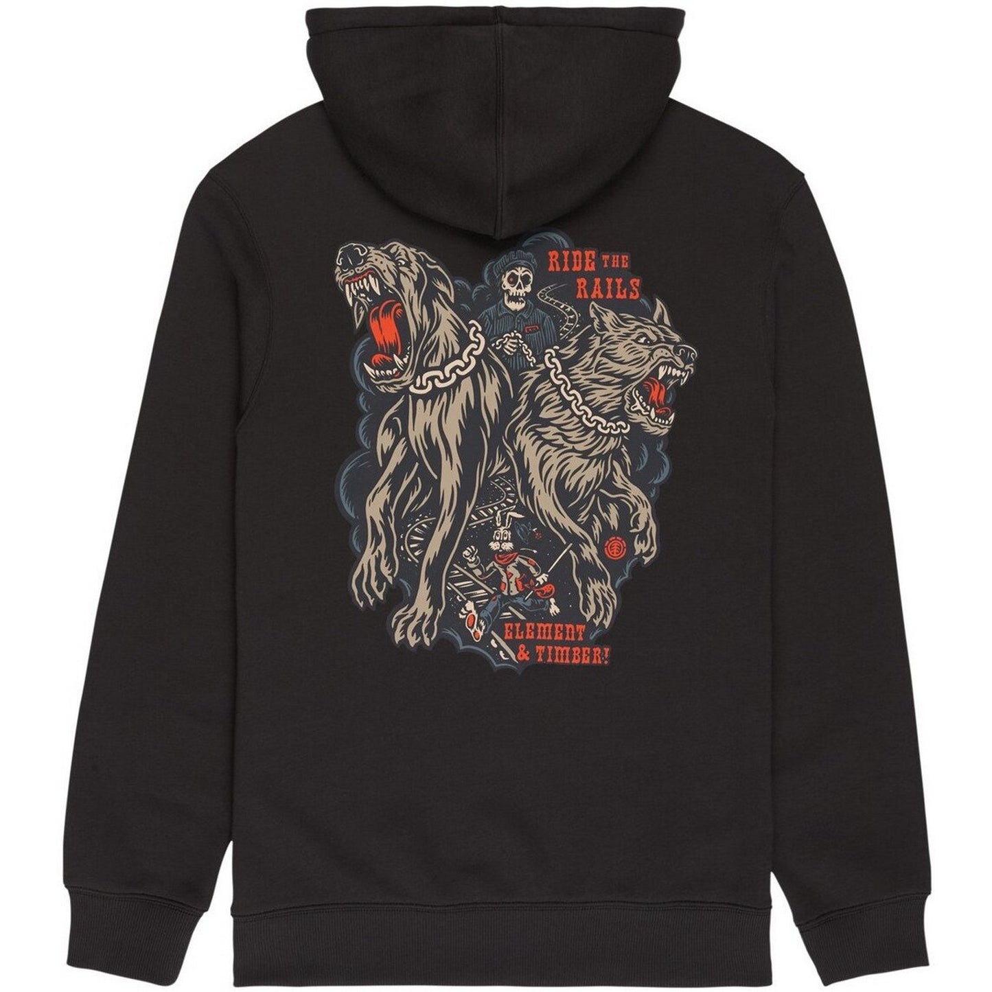 Element Herren-Kapuzenpullover – Timber Guard Dogs Po – Schwarz