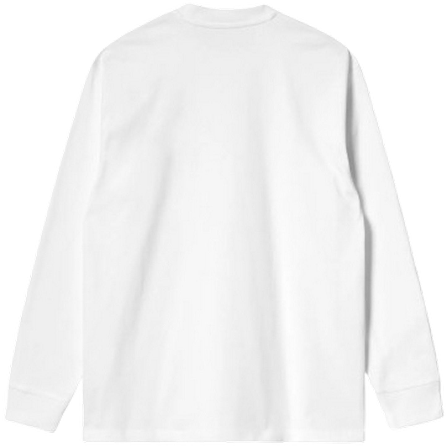Carhartt Wip Chemises à manches longues pour hommes - L/S Pocket Heart T-Shirt - Blanc