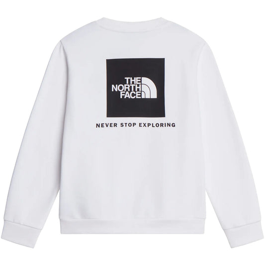 Felpe senza cappuccio Ragazzi Unisex The North Face - Teen Evo Box Nse Crew - Bianco