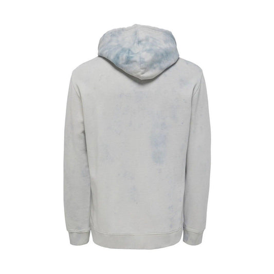 Only & Sons Herren-Kapuzenpullover – Onsreid Life Reg Washed Hoodie Sweat – Grau