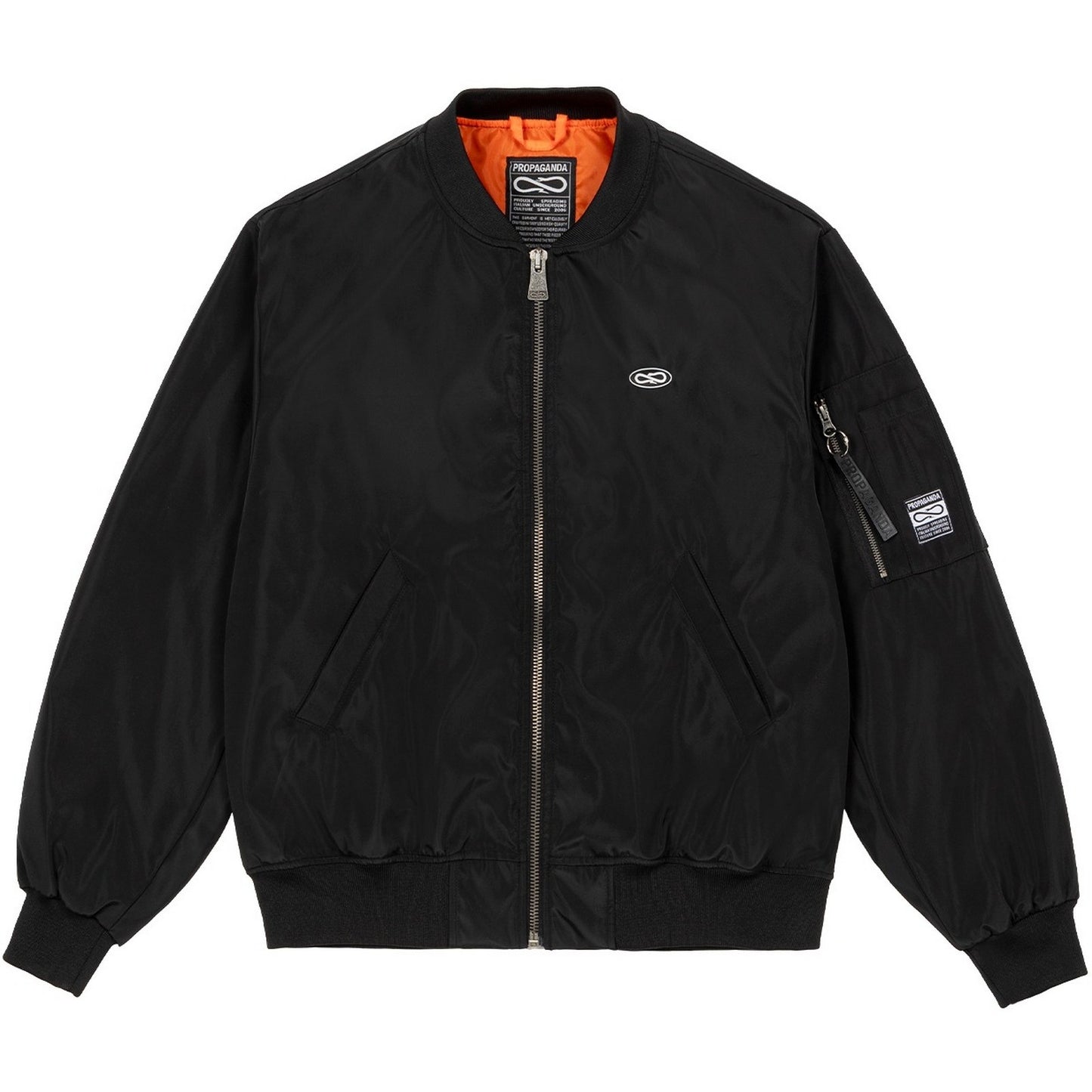 Giubbini Uomo Propaganda - Bomber Jacket Logo Atom - Nero