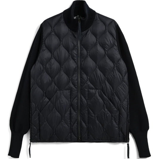 Piumini Unisex Taion - Military Hi Neck W-Zip Down Jkt - Nero