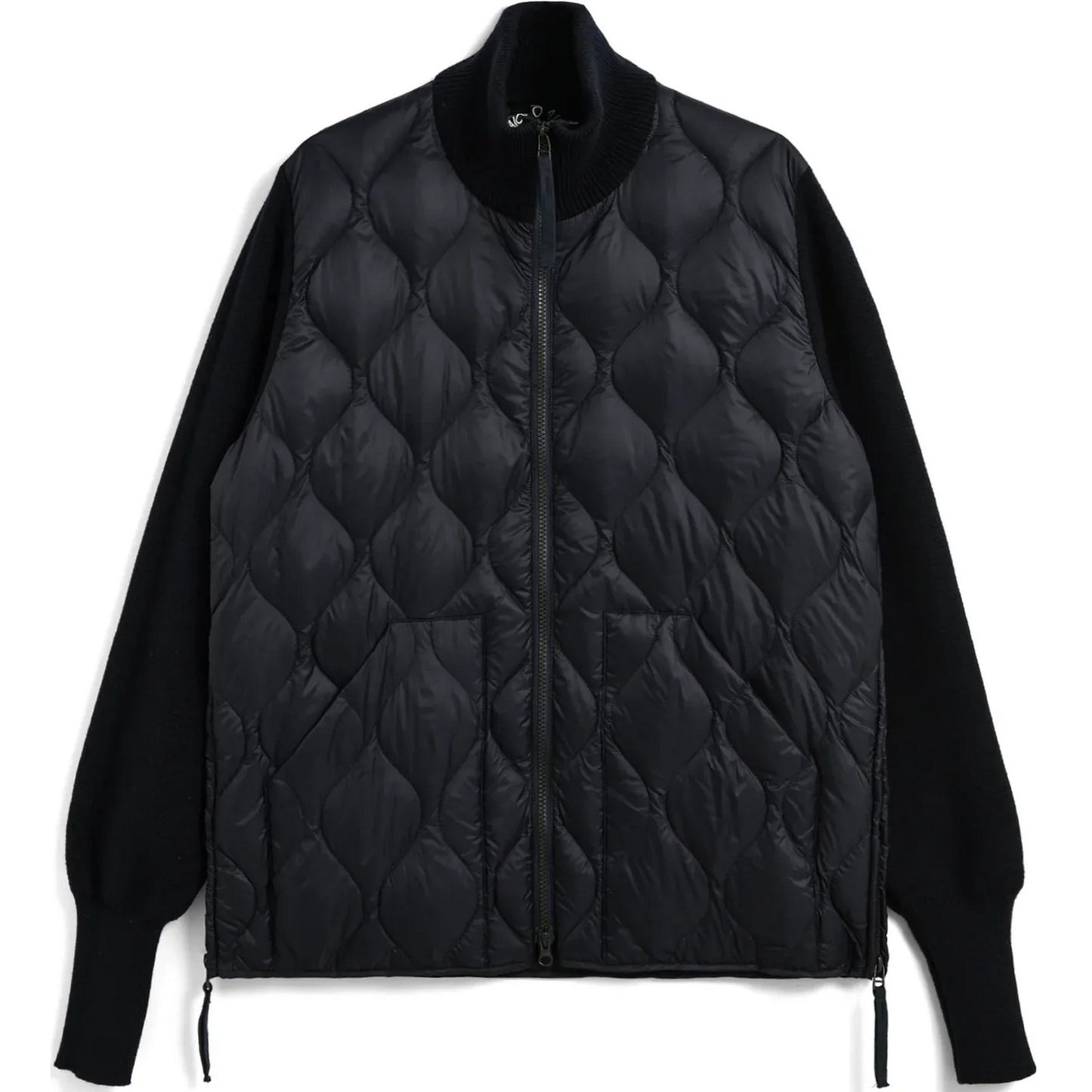 Piumini Unisex Taion - Military Hi Neck W-Zip Down Jkt - Nero