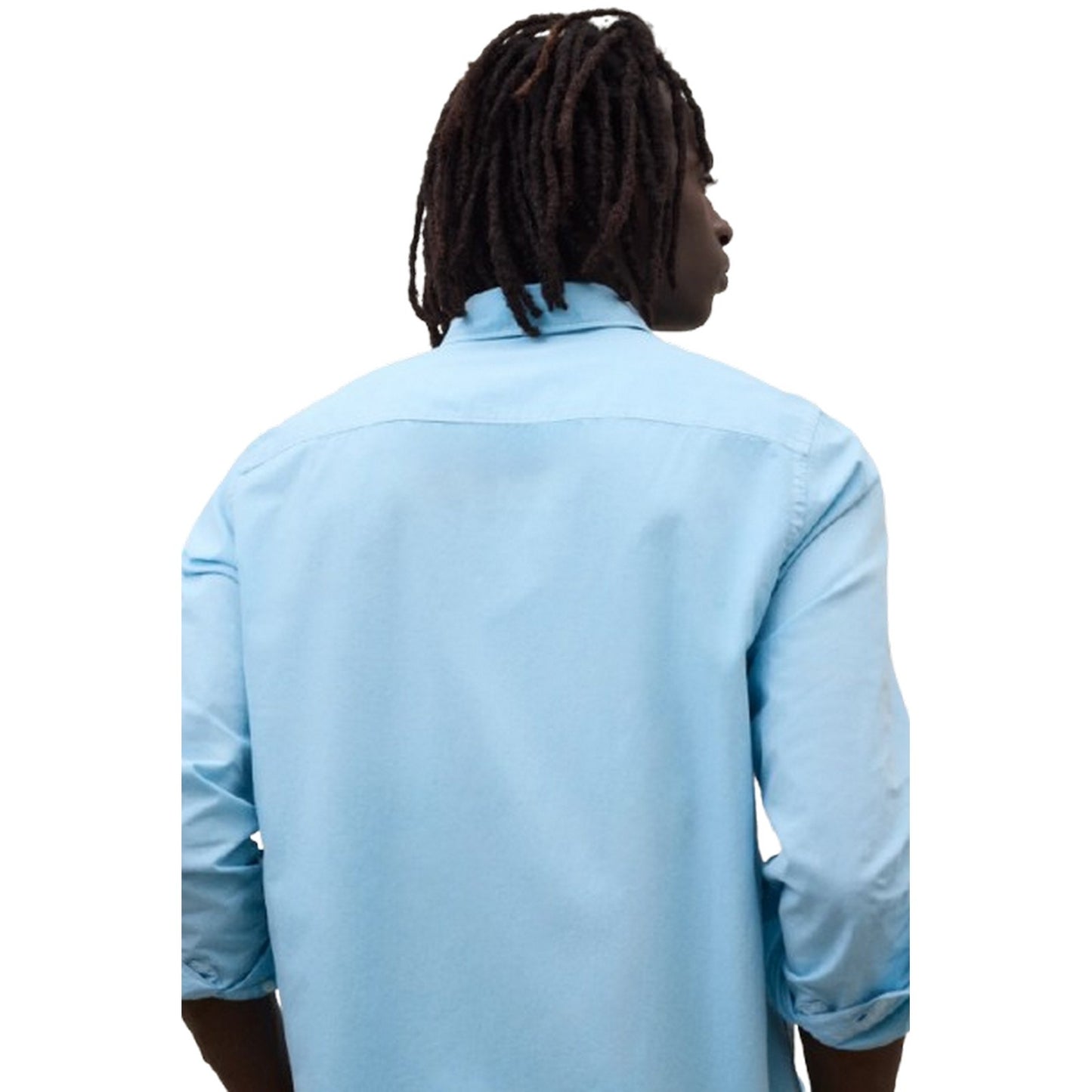 Camicie casual Uomo Ecoalf - Antejo Popelin Shirt Man - Celeste