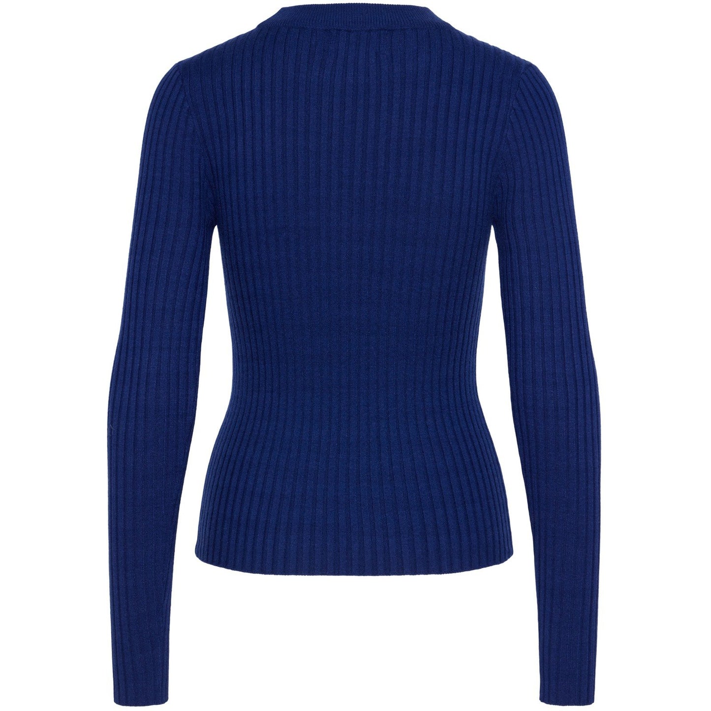 Pieces Damenpullover - Pccrista Ls O-Neck Knit Noos Bc - Blau