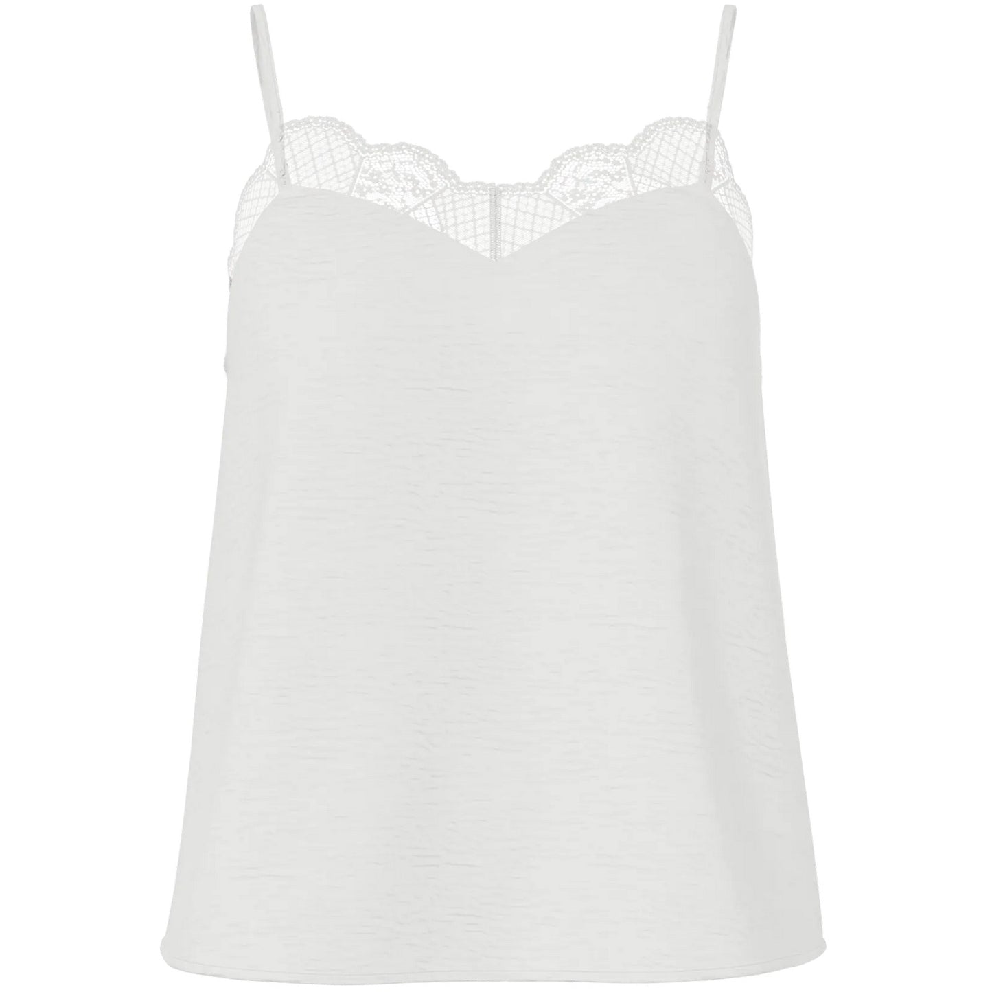 Canotte e top Donna Pieces - Pctiffany Strap Lace Top Noos Bc - Bianco