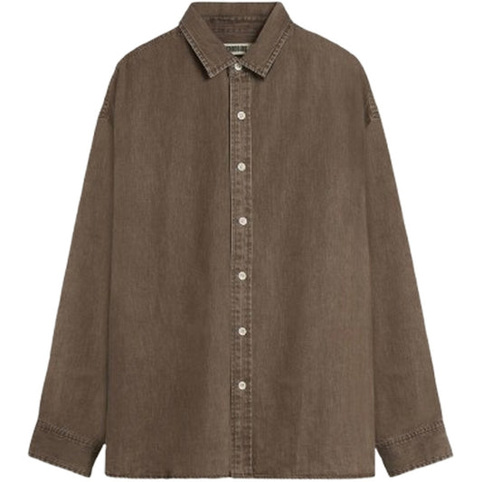 Camisas informales para hombre Woodbird - Camisa lavada Wbjong - Marrón