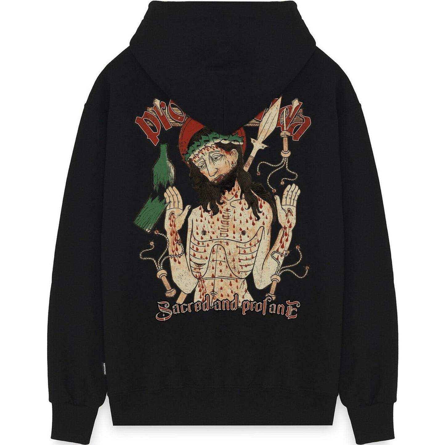 Felpe con cappuccio Uomo Propaganda - Felpa Sorrow - Nero