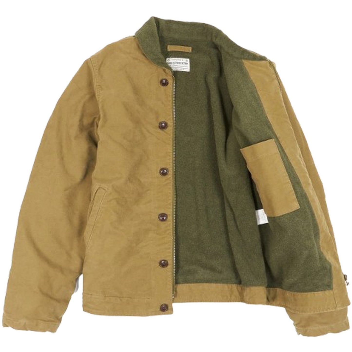 Giacche Uomo Chesapeake's - Chesapeake's Deck Jacket Jungle cloth wool lined - Verde