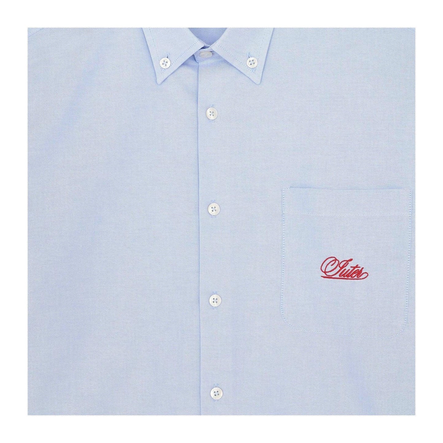 Męskie koszule na co dzień Iuter – Koszula Century Oxford L/S – niebieska