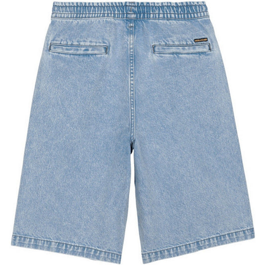 Pantaloncini Ragazzo Volcom - Freazy Loose Denim Ew Short - Blu