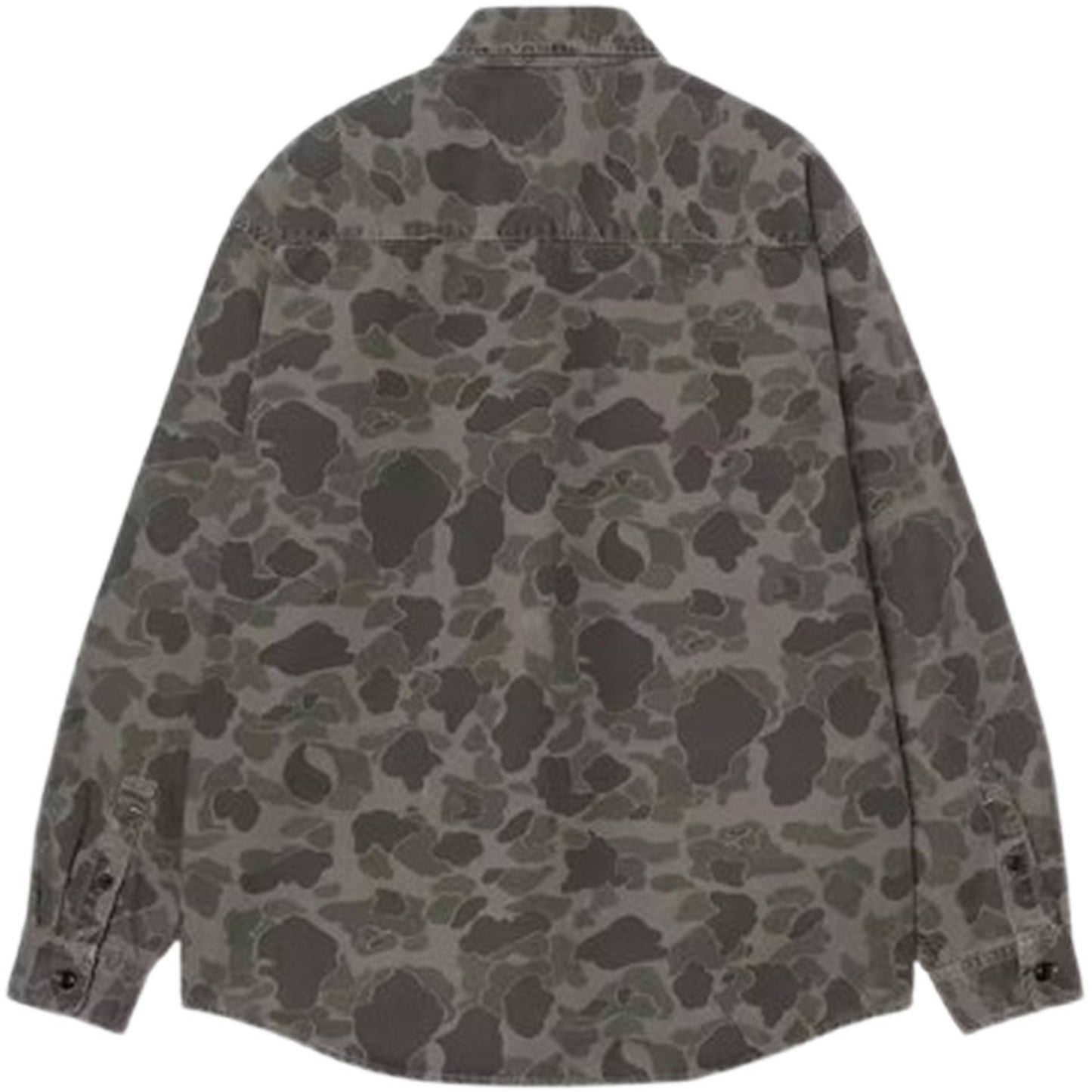 Carhartt Wip Camisas informales para hombre - L/S Duck Shirt - Verde