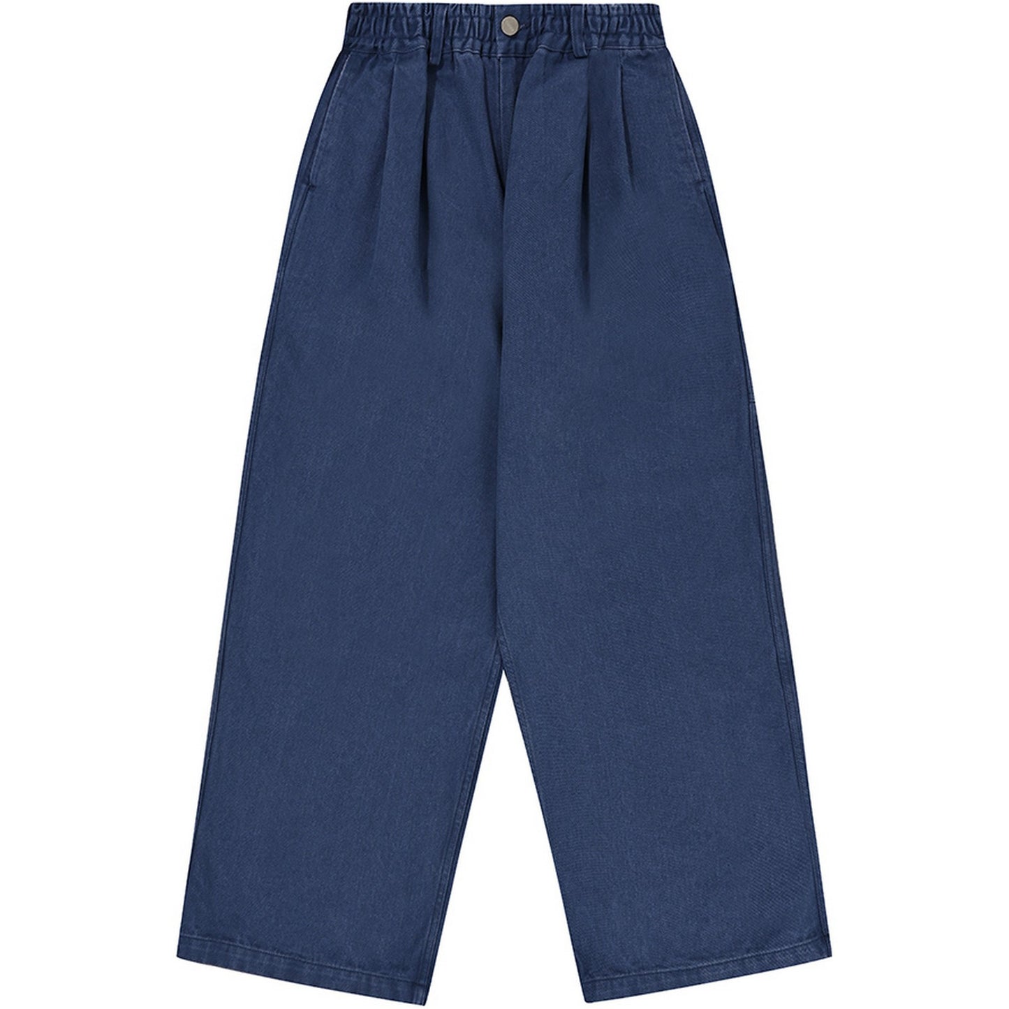 Pantaloni Unisex KAPPY DESIGN - Two Tuck Wide Kation Pants - Blu