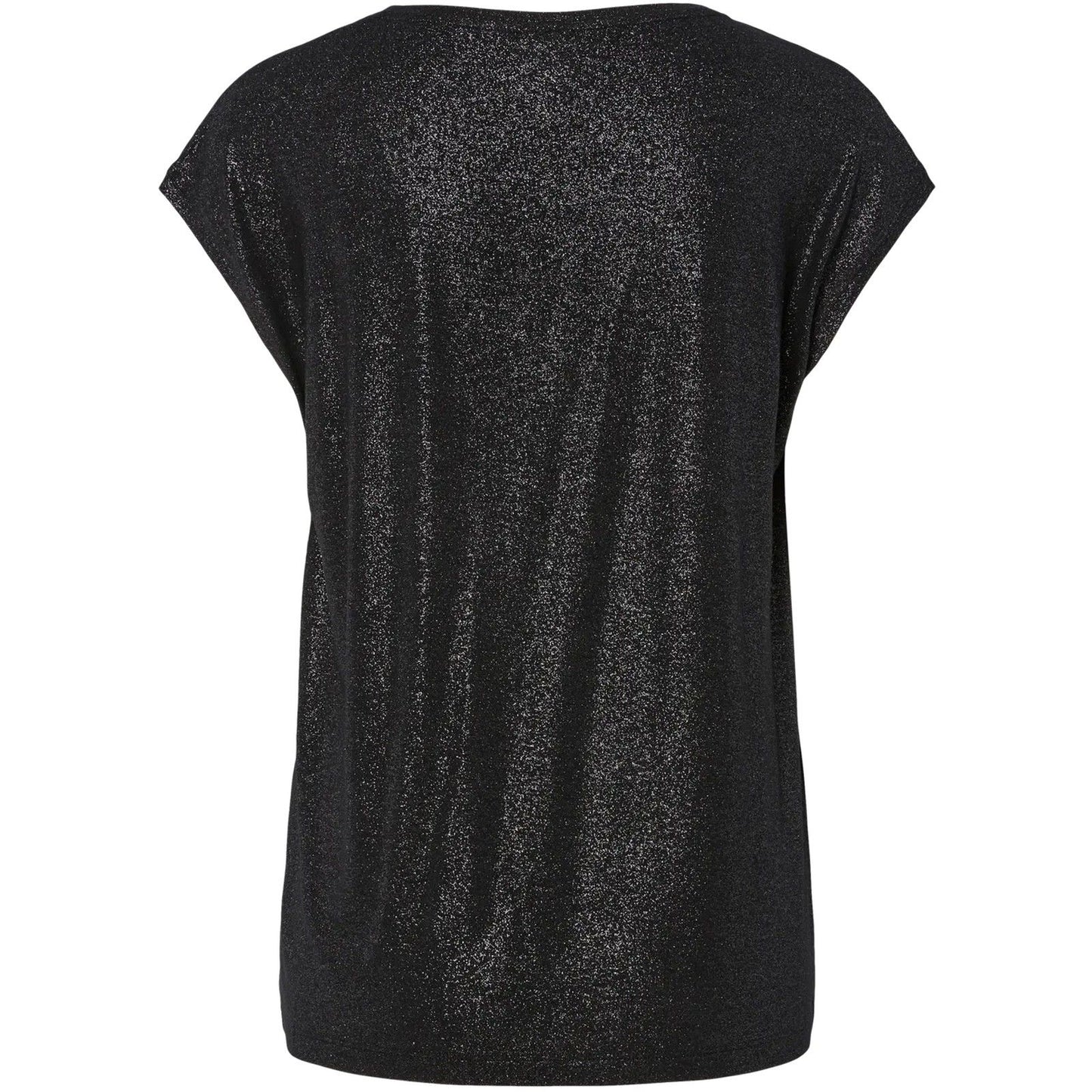 T-shirt Donna Pieces - Pcalice Ss Glitter Tee Jrs Noos Bc - Nero