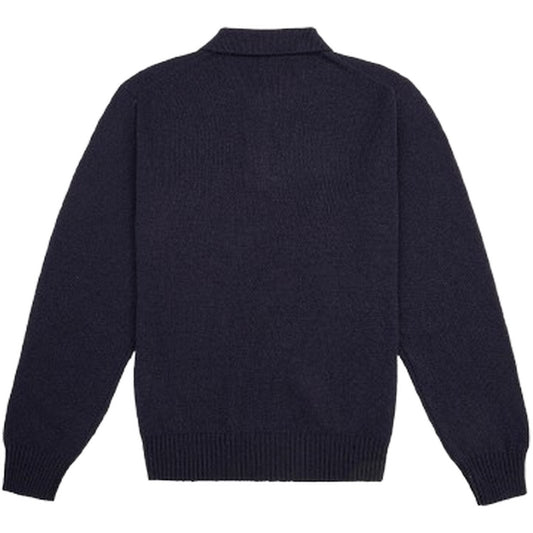 Polo a manica lunga Uomo Baracuta - Shetland Polo - Blu