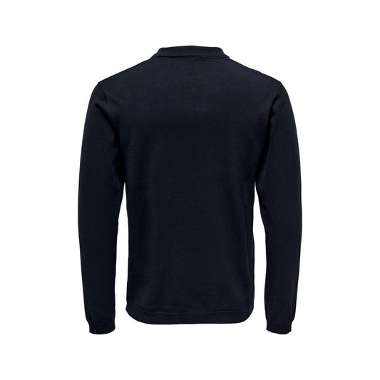 Maglie Uomo Only & Sons - Onswyler Life Reg 14 Ls Polo Knit - Blu