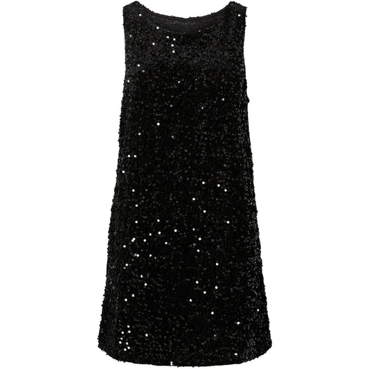 Robes Décontractées Femme Pieces - Pckam Sl Tank Rev. Mini Dress Jrs Bc - Noir