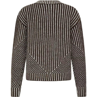 Maglioni Donna Ichi - Ihkamara Ls Stripe5 - Marrone
