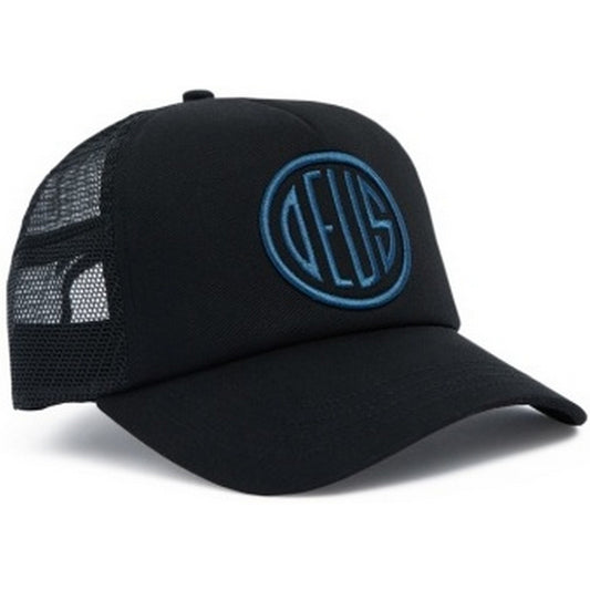 Deus Ex Machina Herren-Baseballkappen – Pill Logo Trucker – Schwarz