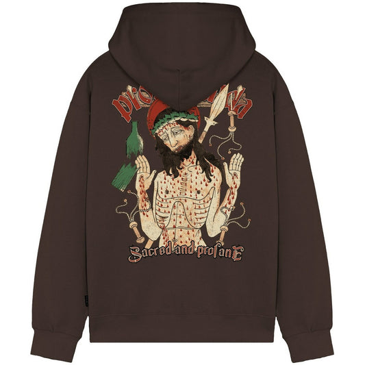 Propaganda Sweats à capuche pour hommes - Sweat-shirt Sorrow - Marron