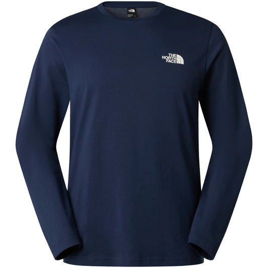 The North Face Herren-Langarmshirts – M L/S Simple Dome Tee – Blau