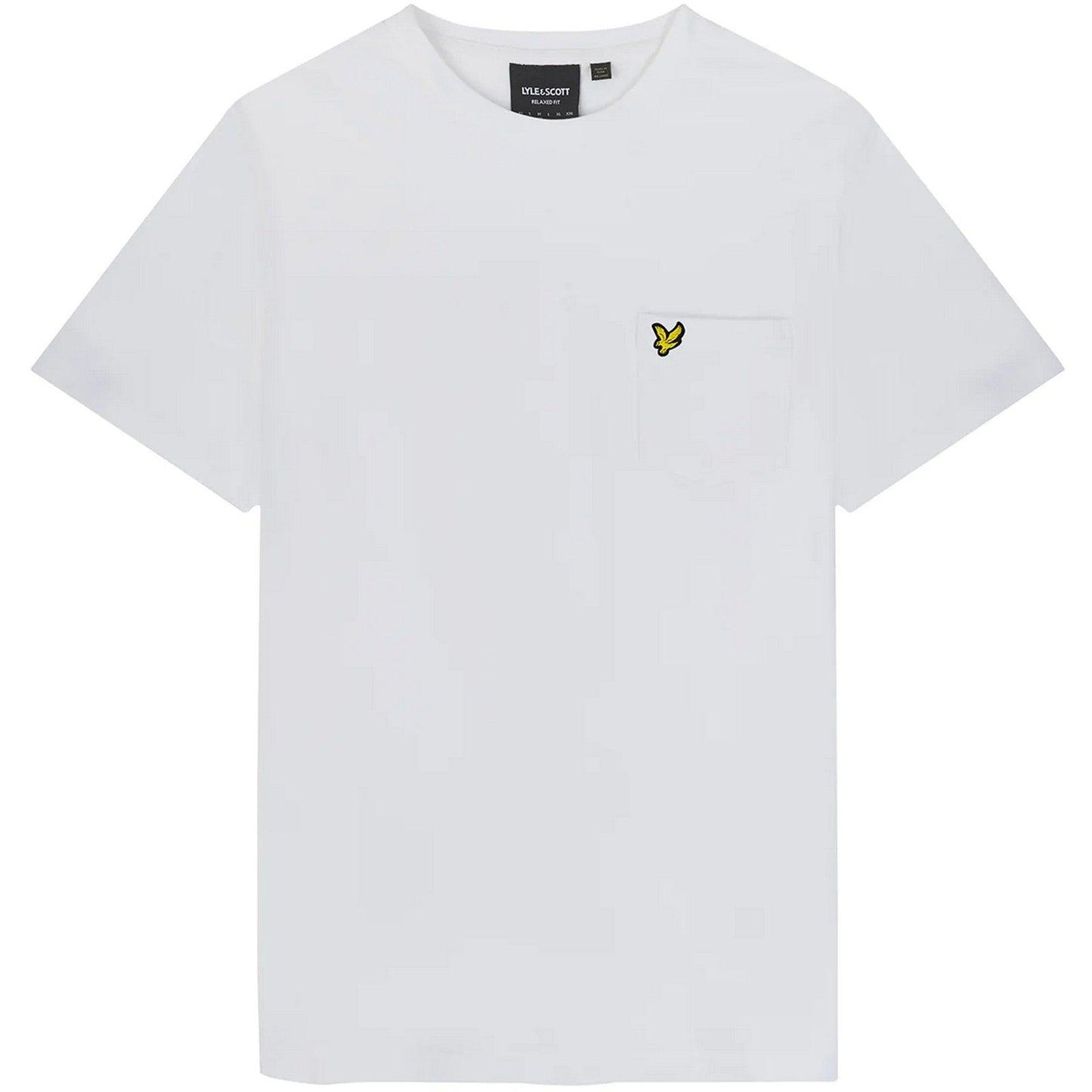 T-shirt Uomo Lyle & Scott - Plain Pique Pocket T-Shirt - Bianco
