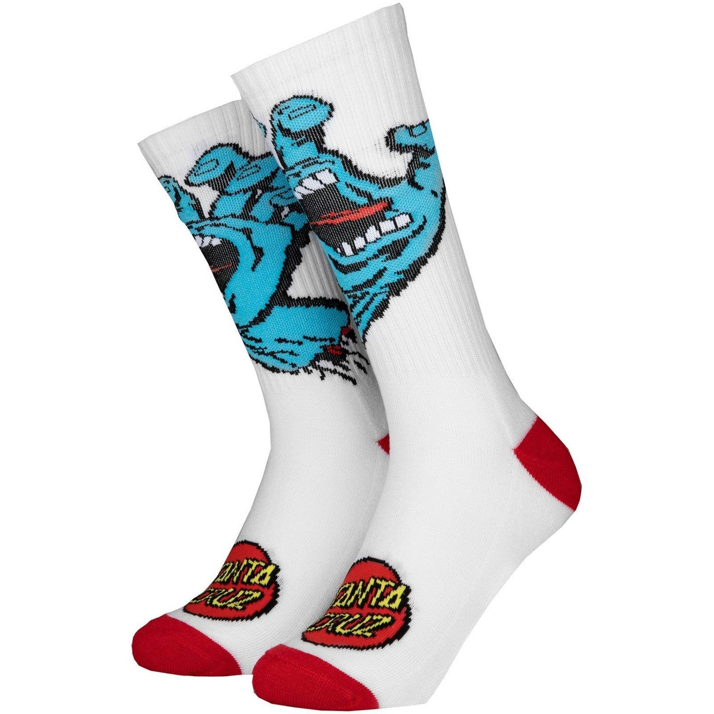 Calze Unisex Santa Cruz - Screaming Hand Sock - Bianco