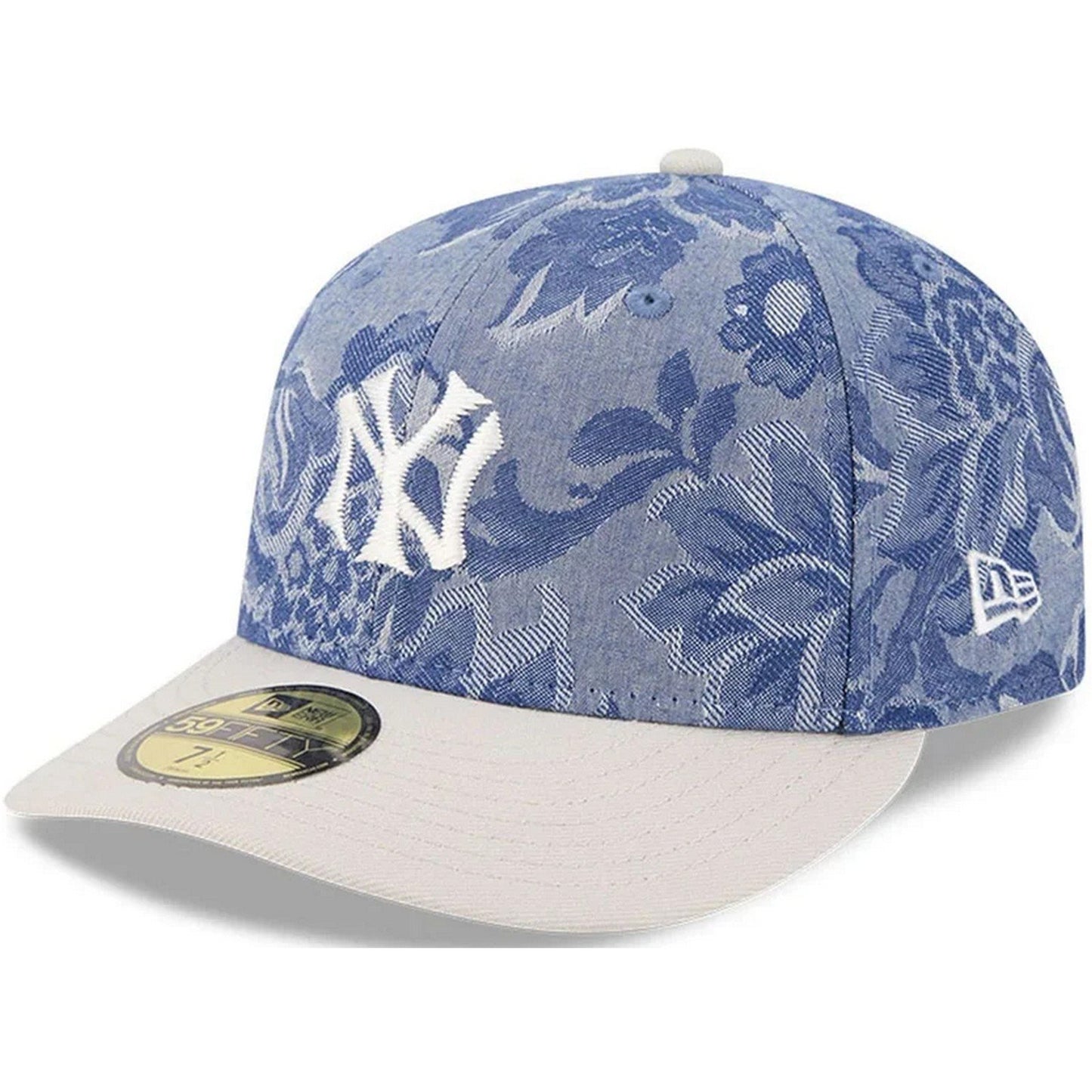 Casquettes de baseball unisexe New Era - Denim Jacquard 59FIFTY - Bleu