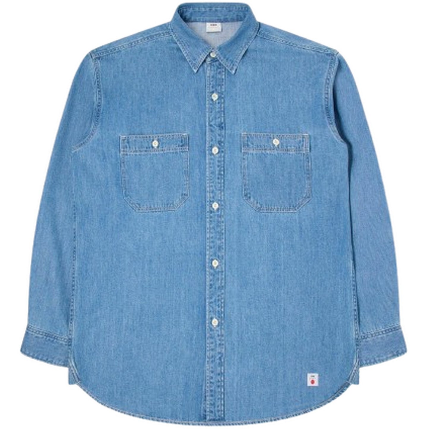 Camicie casual Uomo Edwin - Western Shirt Ls Japan - Blu