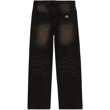 Pantaloni Uomo Obey - Studded Boxcar Straight Leg Denim - Nero